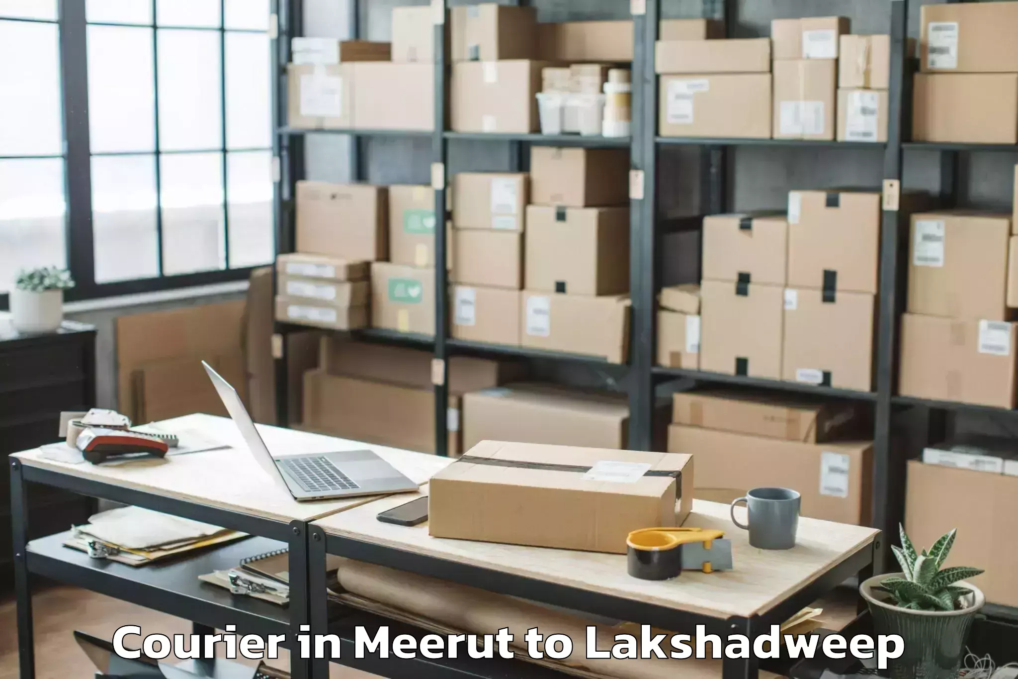 Book Meerut to Lakshadweep Courier Online